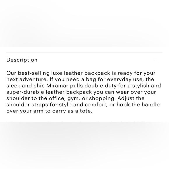 Parker Clay Miramar Leather Backpack - Picture 10 of 10